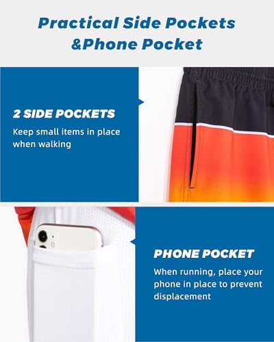Image of SURF CUZ Mens Swim Trunks with Compression Liner Swim Shorts 7 inch Swimming Trunks Stretch 7 Inch Swim Suits Quick Dry
