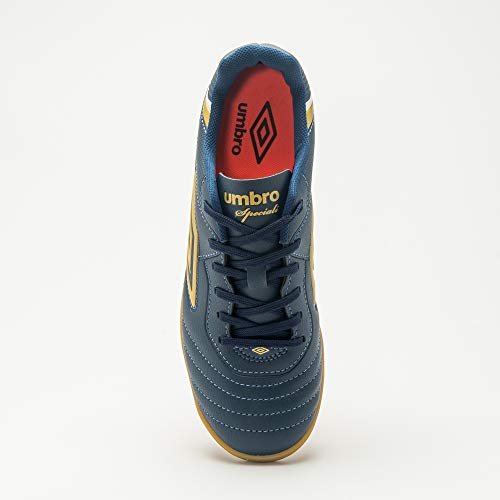 Tênis Indoor Umbro Speciali III League Marinho/Branco/Dourado 39