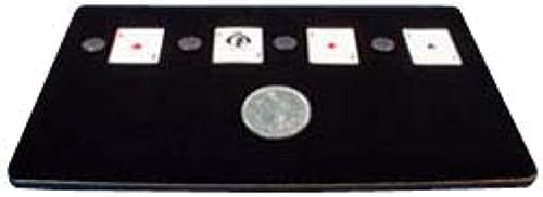 blue-ther Almohadilla de producción profesional Magic Table Mat Tray Magic Trucos de magia Caja de tarjeta de moneda Etapa