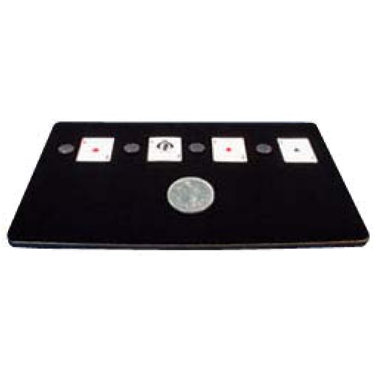 blue-ther Production Pad Professional Magic Table Mat Tray Magic Tricks Coin Card Case Box Stage