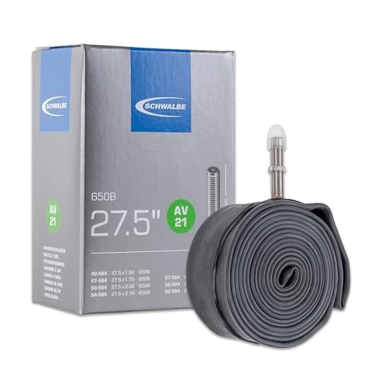 Schwalbe Fahrradschlauch Nr. 21 – MTB Schlauch 27.5 Zoll (ETRTO 40/62-584) – für AV oder SV Ventil – langlebig & luftdicht – Butylschlauch für Mountainbikes