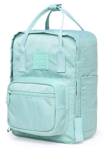 MOREPURE 232s Mini Backpack Purse for Women & Girls, Small Water-resistant Plain Bookbag