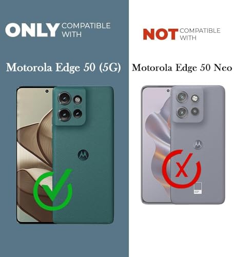 Image of DIZORO Compatible with Motorola Moto Edge 50 5G Back Cover Case Clear,[ Anti Yellow ][Military Grade Protection] Hard PC Back Cover Transparent