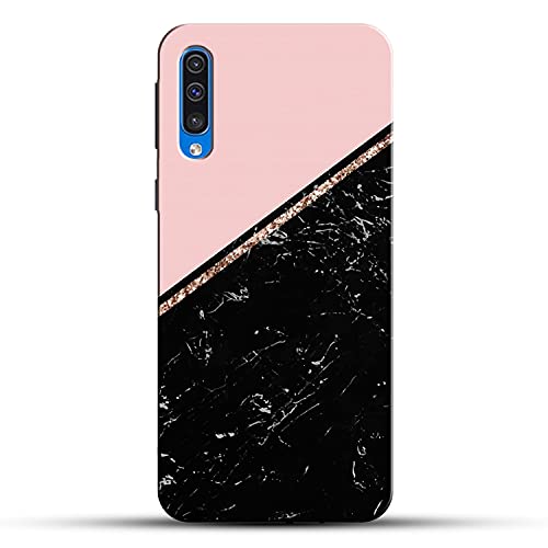 Image of COLORflow Back Cover Compatible with Samsung Galaxy A70 | Beautiful Black Pink Marble | Designer Printed Hard CASE Bumper Back Cover