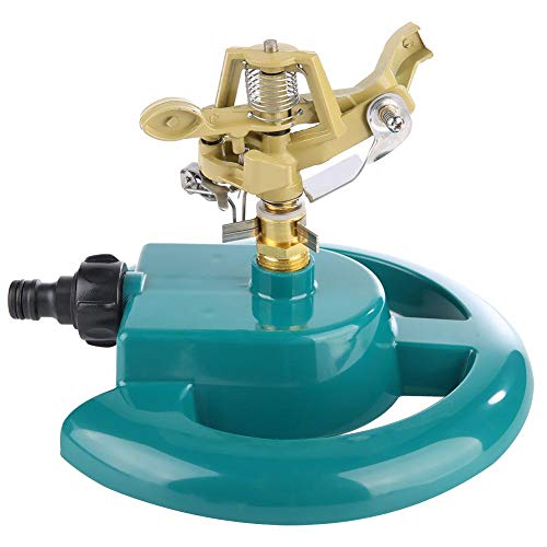 Mumusuki Garden Sprinkler,360° Rotating Alloy Adjustable Rocker Garden Round Base Water Sprayer Irrigation Watering Tool for Watering the Lawn Garden Courtyard