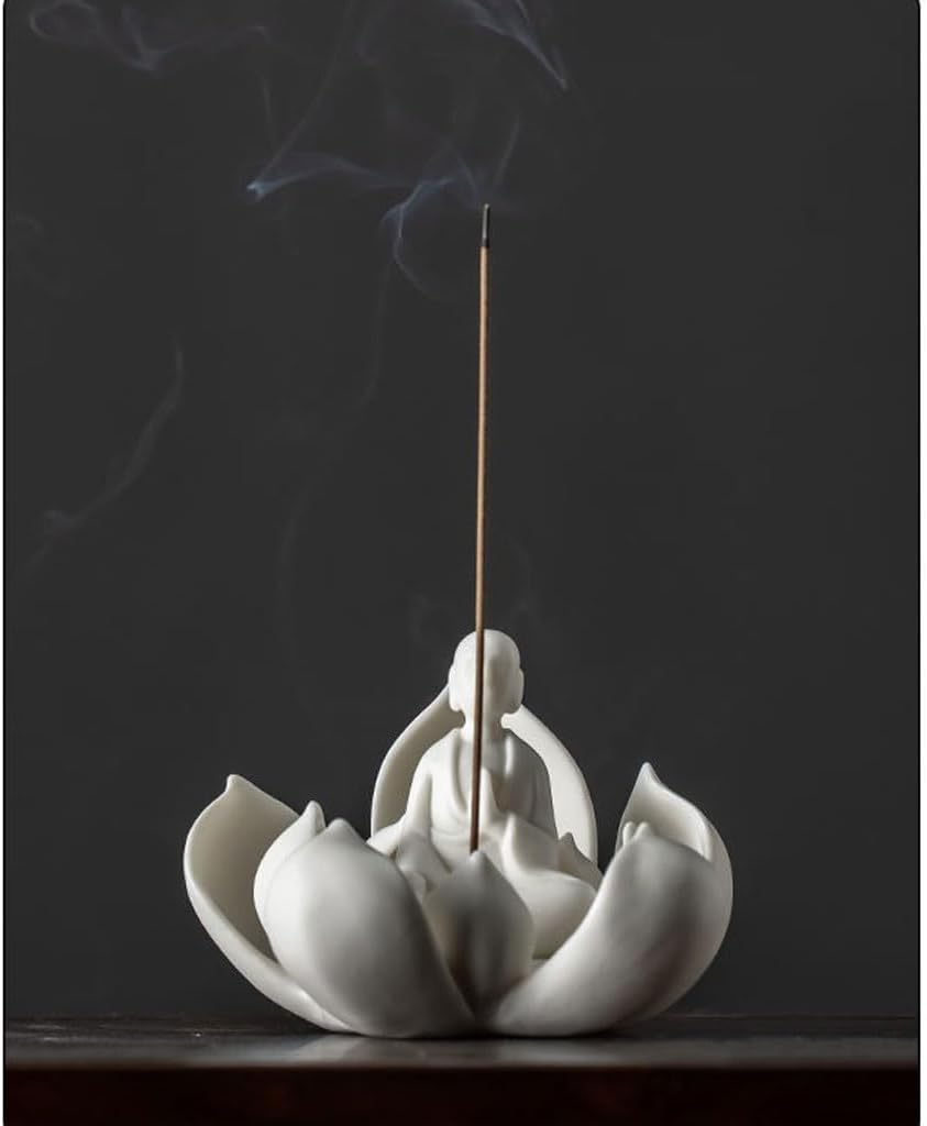 Incense Stick Holder Lotus Incense Burner Home Indoor Sandalwood Agarwood Zen Incense Incense Holder Small Ceramic Ornaments Incense Holder for Sticks