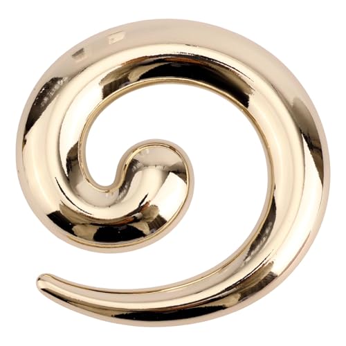 Broche Redondo de Caracol para Mujeres & Hombres, Alfiler de Solapa Dorado Chunky Twist Espiral Joyería Minimalista Regalo Accesorio para Boda Fiesta Ceremonia Ropa Decoración