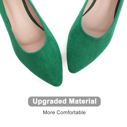 Image of Dear Time Women's Pointed Toe Ballet Flats Simple Casual Office Work Flats Slip-on Comfortable Shoes