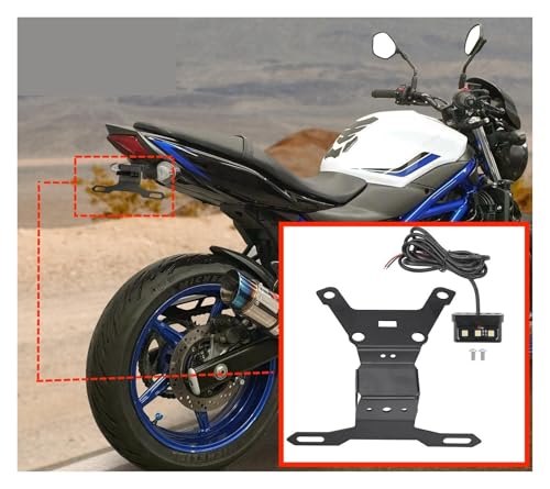 Support de plaque d'immatriculation Suzuki SV650 eclairage LED 2015-2021