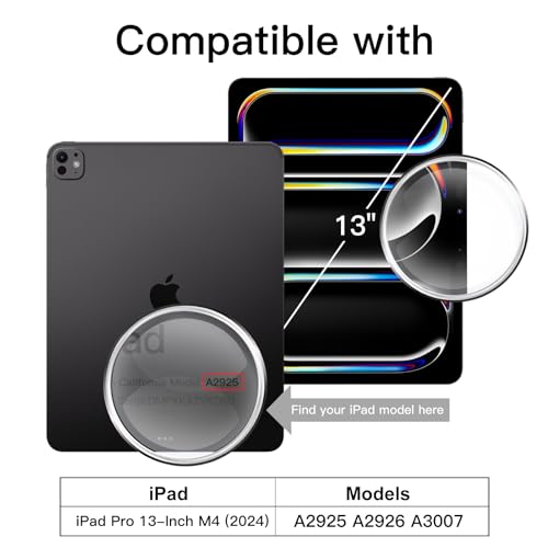 Funda 360 Grados y Protector JETech para iPad Pro 13 M5 M4 Construcción Premium 2