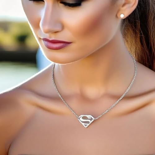 Image of Tapp Collections Stainless Steel Superhero Pendant Necklace