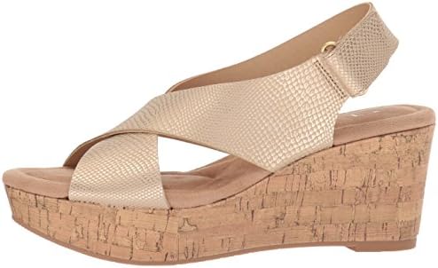 CL by Chinese Laundry Women's Dream Girl Wedge Sandal, Gold Snake, 9.5 M US | Image 7