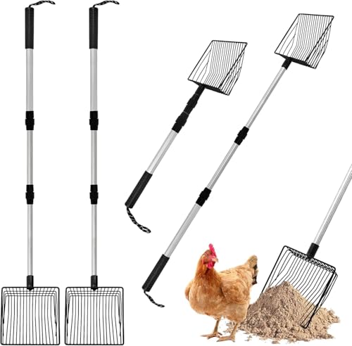 Pelle à crottes pour poulailler et nettoyage de la litière des poules