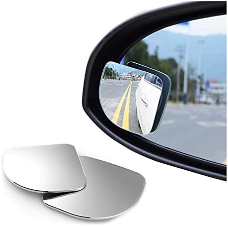 CARIZO 360 Degree Blind Spot Mirror Triangular Shape Convex Side Rear View Mirror Corner for Kia Sonet