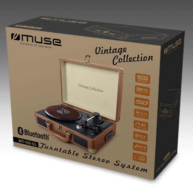 Muse MT-103 CL Beige (Camel) Tourne-Disque stéréo/USB/Bluetooth - Les Beatles, Paul McCartney, John Lennon, RIngo Starr, George Harrison Muse MT-103 CL Beige (Camel) Tourne-Disque stéréo/USB/Bluetooth – Image 4