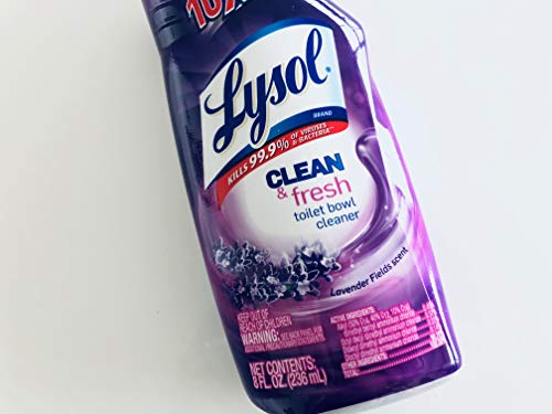 Lysol Power & Fresh Cling Gel Lavender Fields Scent Toilet Bowl Cleaner 8Oz (3 Pack) #TOP3