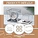 Jetec 4 Pcs Clear Acrylic Boxes for Collectibles Display, 3x3x3 Inches Plastic Clear Small Acrylic Box for Storage, Dustproof Protection Showcase Container with Black Base for Rock Coral Minerals