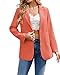 Cnkwei Womens Casual Blazers Open Front Long Sleeve Lapel Collared Work Office Jackets