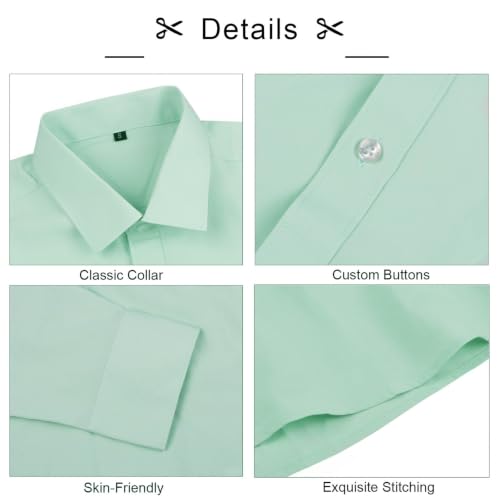 Image of Alizeal Mens 3 Pcs Long Sleeve Shirts Set