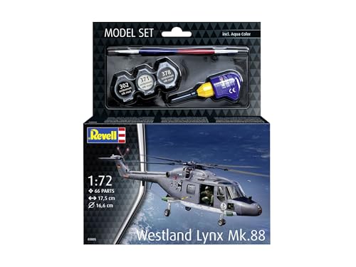 Revell 63805 Model Set Westland Lynx Mk.88 1:72 Scale Unbuilt/Unpainted Plastic Model Kit with Accessories - Image 2