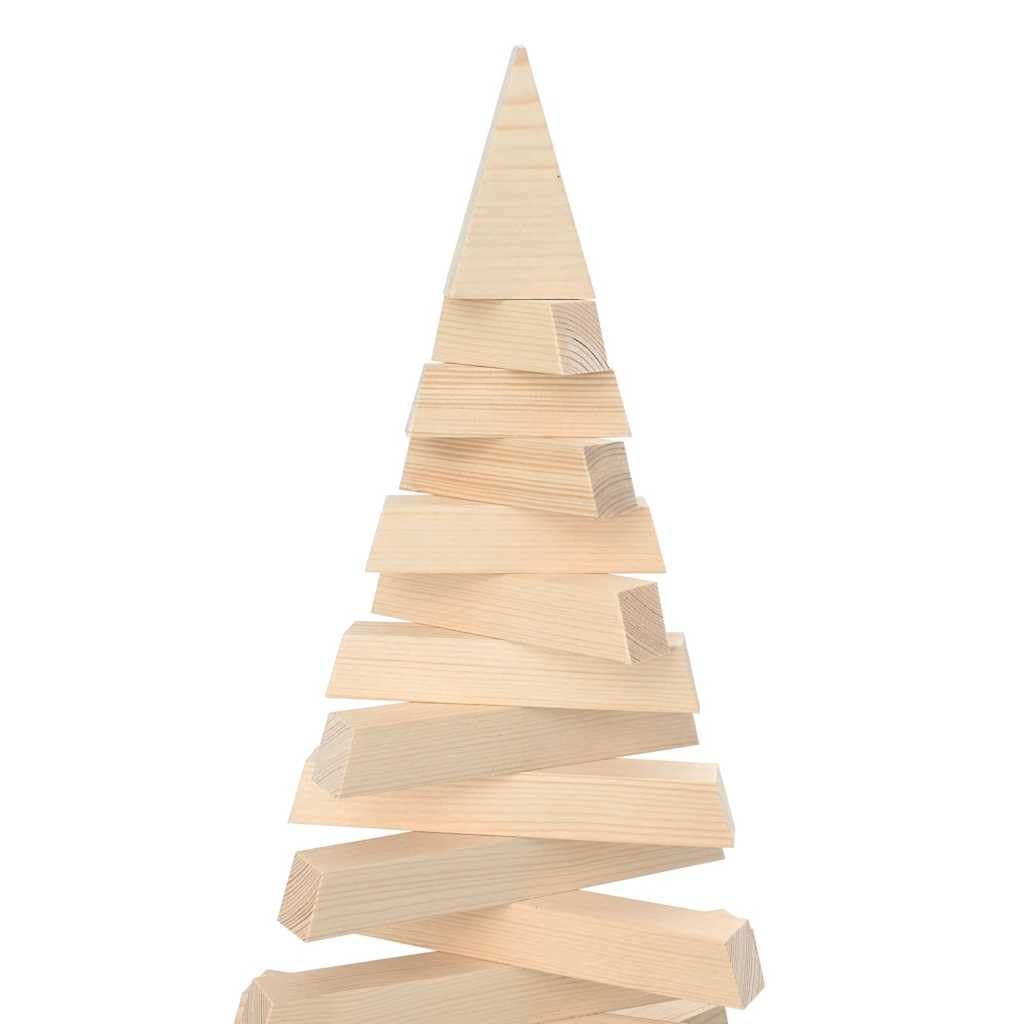 vidaXL Arbre de Noël en Bois Bois de pin Massif Naturel Non Fini