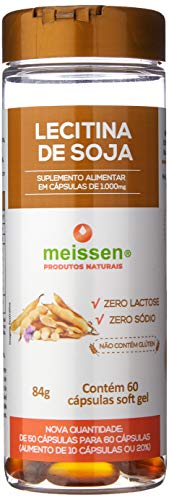 Lecitina de Soja 1.000Mg 60 Cápsulas, Meissen