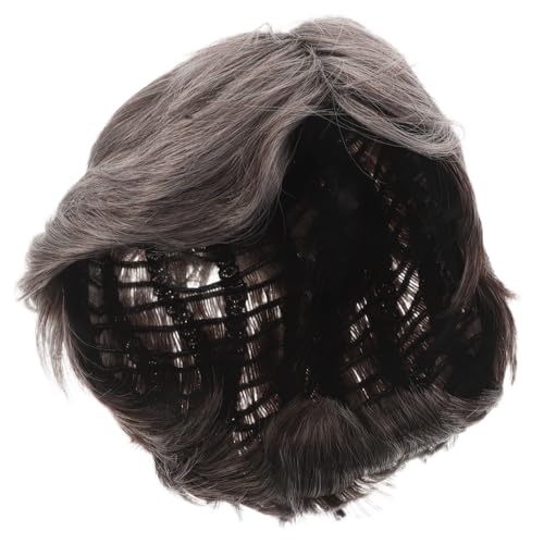 Postiche gris argenté pour costume Halloween et soirées à thème