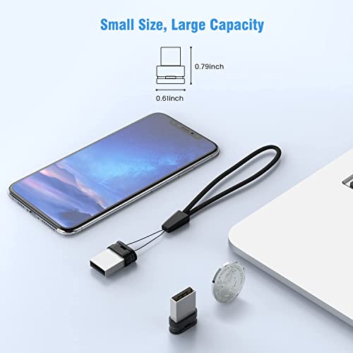 Image of K&ZZ 32GB USB 3.0 Mini Flash Drive 2 Pack Plug and Play Thumb Drive USB Storage Expansion for Laptop, Tablet, Smart TV, Car Audio System