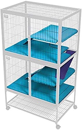midwest homes for pets ferret nation & critter nation accessories kit 2 teal and purple 22.5"l x 22.5"w x 8.5"h
