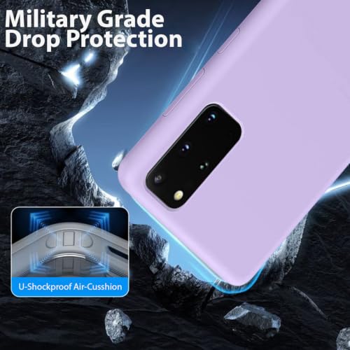 Image of LIRAMARK Liquid Silicone Soft Back Cover Case for Samsung Galaxy S20 Plus / S20 Plus 5G (Levender)