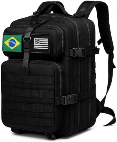 Mochila Tática Impermeável 50L Militar Reforçada c/Sistema MOLLE ...