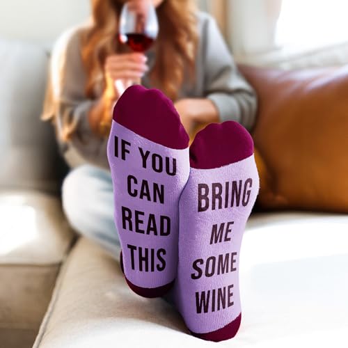 Image of VICRAZY Wine Gifts for Men, Women - Funny Socks - Gifts for Lovers - Stuff, Stocking Stuffers