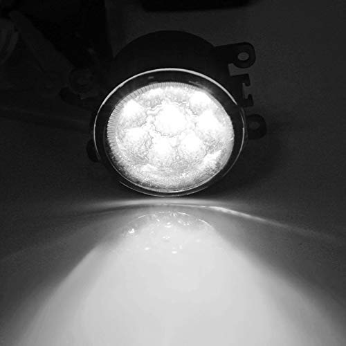 Yctze Tappo Per Fendinebbia 159 - 9 Led Anteriore Tondo Per Auto Drl Luce Di Marcia Diurna Gruppi Fendinebbia Per Auto Luci Di Marcia Diurna