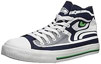 Algopix Similar Product 9 - NFL Mens High Top Big Logo Canvas Shoe