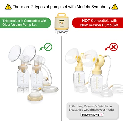 One-Piece Breastshield w/Valve, Membrane for Medela Breast Pumps (Pump in Style, Lactina, Symphony), 24 mm Standard breastshields; Replacement of Medela PersonalFit Breastshield (Medium 24 mm,