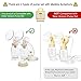 34 mm 2xOne-Piece Extra Large Breastshields w/Valves and Membranes Compatible wtih Medela Breast Pumps; Smaller Than Medela PersonalFit 36 Breastshield; Made by Maymom