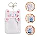White Plush Card Holder Cartoon Cat Protective Cover Photo Card Holder Photo Album Plush Idol Id Frame and Accessories