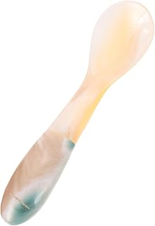 Máscara de concha de río, cuchara para mezcla...