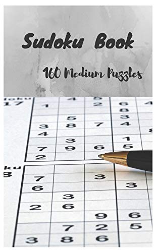 Sudoku book, 160 Medium Puzzles: Free Times 162 Pages - (5 x 8 inches)