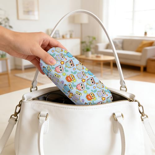 Image of Glasses Case Hard Shell,Portable Protective Eyeglasses Case, Eyeglass Holder Box with Cleaning Cloth, for men women