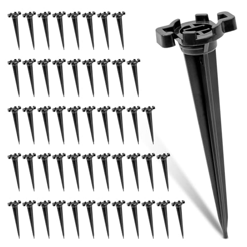 CEWOR 100pcs Christmas Yard Stakes, 4.5 Inch Plastic Light Stakes C7 C9 Light Stake Universal Light Stakes for Outdoor Holiday Lights Use on Garden Lawn Patio Path Walkway(Black) CEWOR 100pcs Christmas Yard Stakes, 4.5 Inch Plastic Light Stakes C7 C9 Light Stake Universal Light Stakes for Outdoor Holiday Lights Use on Garden Lawn Patio Path Walkway(Black)