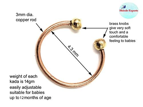 pure copper small leg kada anklet adjustable (0 to 1 Year)3