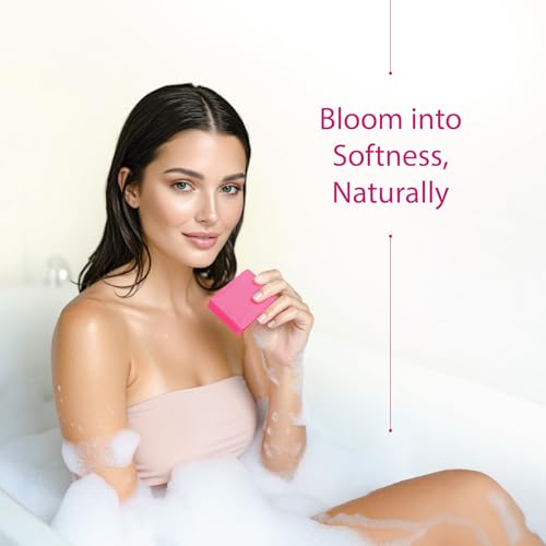Image of Nisha Rose Body Cleansing Soap Bar 125g - Paraben Free, Vegan, Gentle Cleanse for Soft & Supple Skin, Suitable for All Skin Types, Men & Women