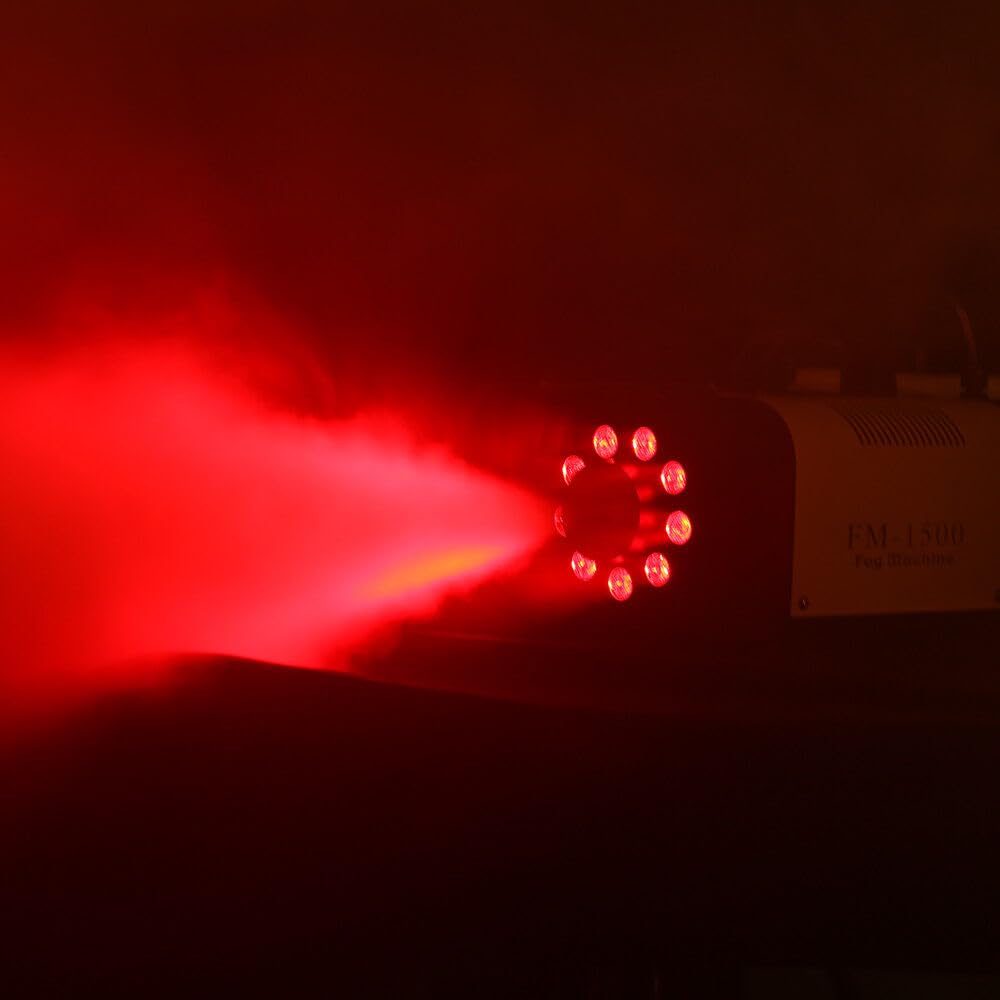Nebelmaschine,3in1 RGB LED Nebelmaschine Kabellose FernbedienungFog Machine Nebler 1500W für Zuhause, Party, Hochzeit, DJ Show, Bar, Club, Bühnenauftritte, Weihnachten, Halloween