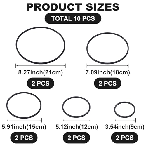 Image of PAGOW 10pcs Fish Feeding Rings Set, Floating Aquarium Plant Corral, Round Fish Feeder Rings for Fish Tank, Floating Plant Ring, Fish Tank Aquarium Accessories for Betta (Black)