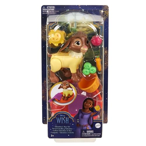 Mattel Disney Wish Dolls, Valentino & Star Figures Set & 6 Accessories Like Pet Bed & Blanket, Goat Figure Bends Back Legs, Inspired by The Movie - image 6