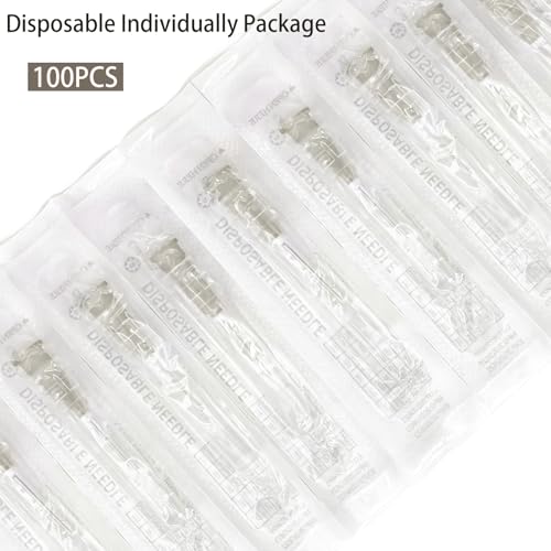 Image of 100 PCS 27 Gauge 1.5 in for Lab Accessories, Individually Packaged | Luer Lock Dispensing Liquids