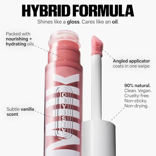 Image of Milk Makeup Travel Friendly Intro Gift Set - 12HR Setting Spray 1.69oz, Blush + Lip Color (Werk /Dusty Rose) .21oz, Lip Oil (Werk Trip /Dusty Rose) .2oz, Highlighter (Lit /Champagne) .21oz + Makeup Bag
