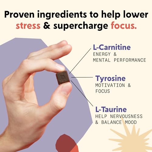 PYM Attention Chews Support for Procrastination, Focus & Productivity, 20 Count | 518mg L-Carnitine, 54mg Tyrosine, 11mg L-Taurine, Caffeine-Free | All-Natural Mood Boost Supplement Made in USA - Image 6