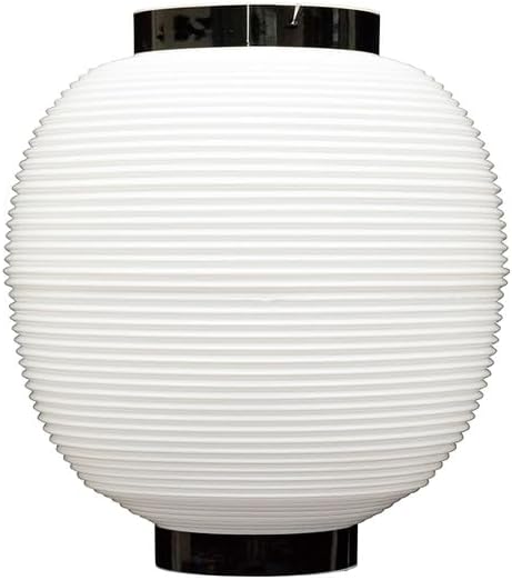 Noboriya Kobo Poly Paper Lantern, 46444, Round, White, Approx. Φ8.9 x H9.8 inches (225 x 250 mm), 1 Sheet, Polyethylene